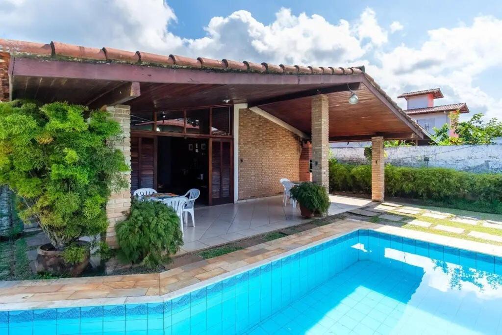 Bh4 - Bh4: Casa Com Piscina Ao Lado Da Praia Grande 乌巴图巴 外观 照片